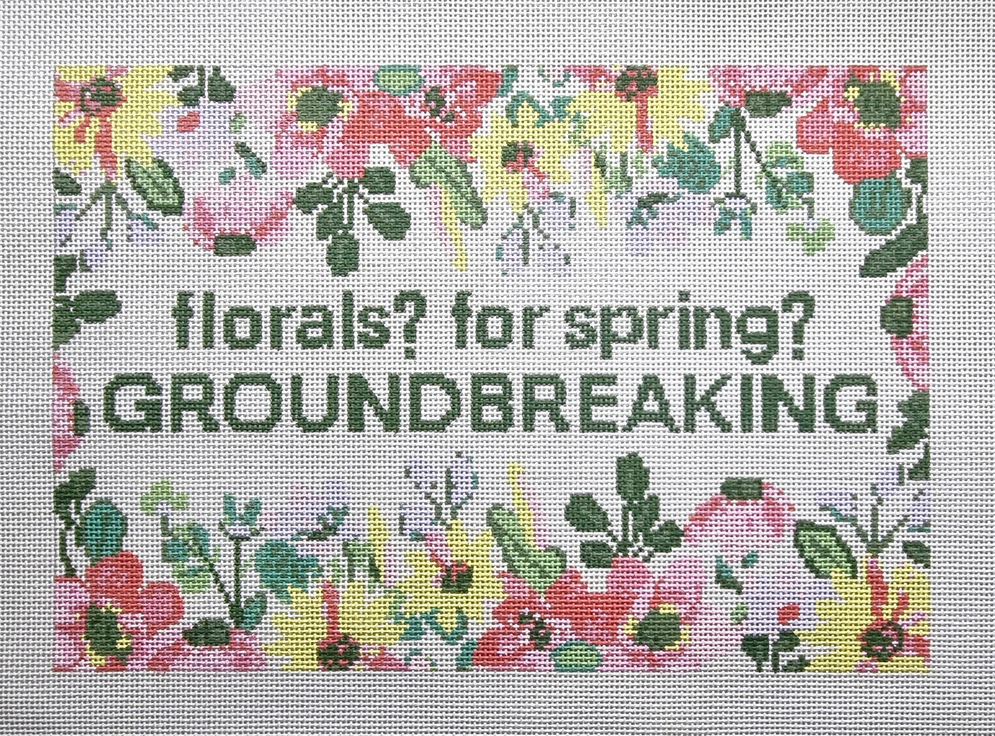 florals? for spring? groundbreaking