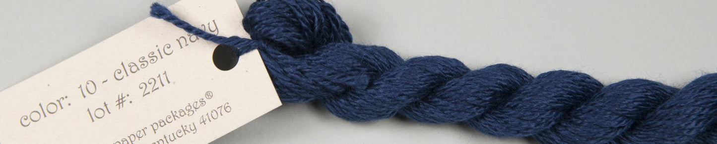 Silk and Ivory (10) Classic Navy
