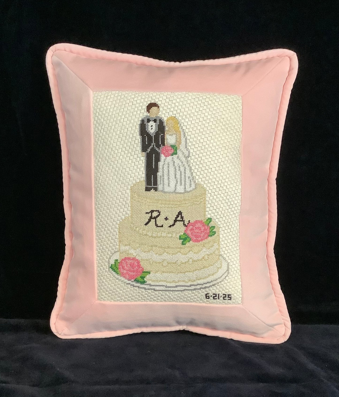 Wedding Cake (Pink Roses)