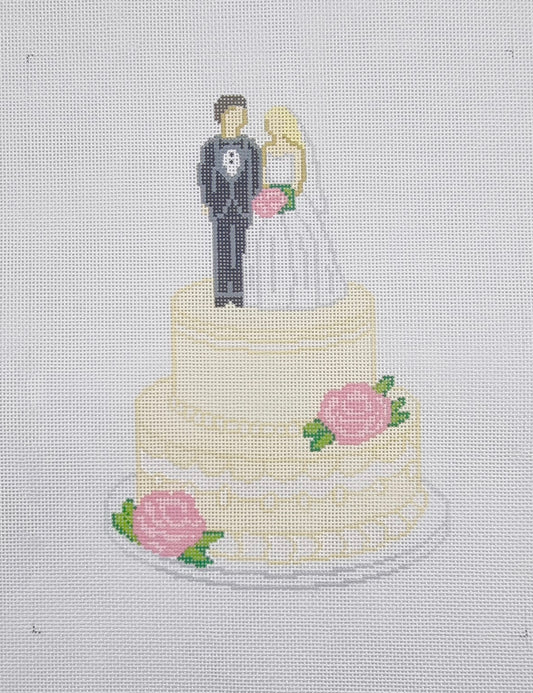 Wedding Cake (Pink Roses)